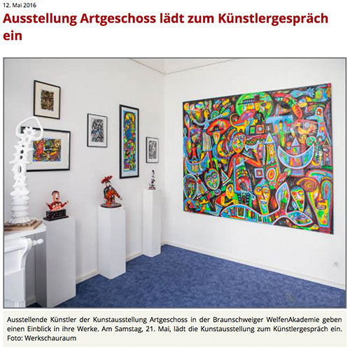Ausstellung Artgeschoss lädt zum Künstlergespräch ein